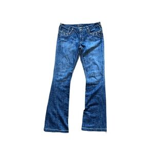 bebe Flare Jeans in Classic Blue